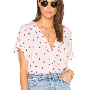 Rails Chase Button Up Strawberries